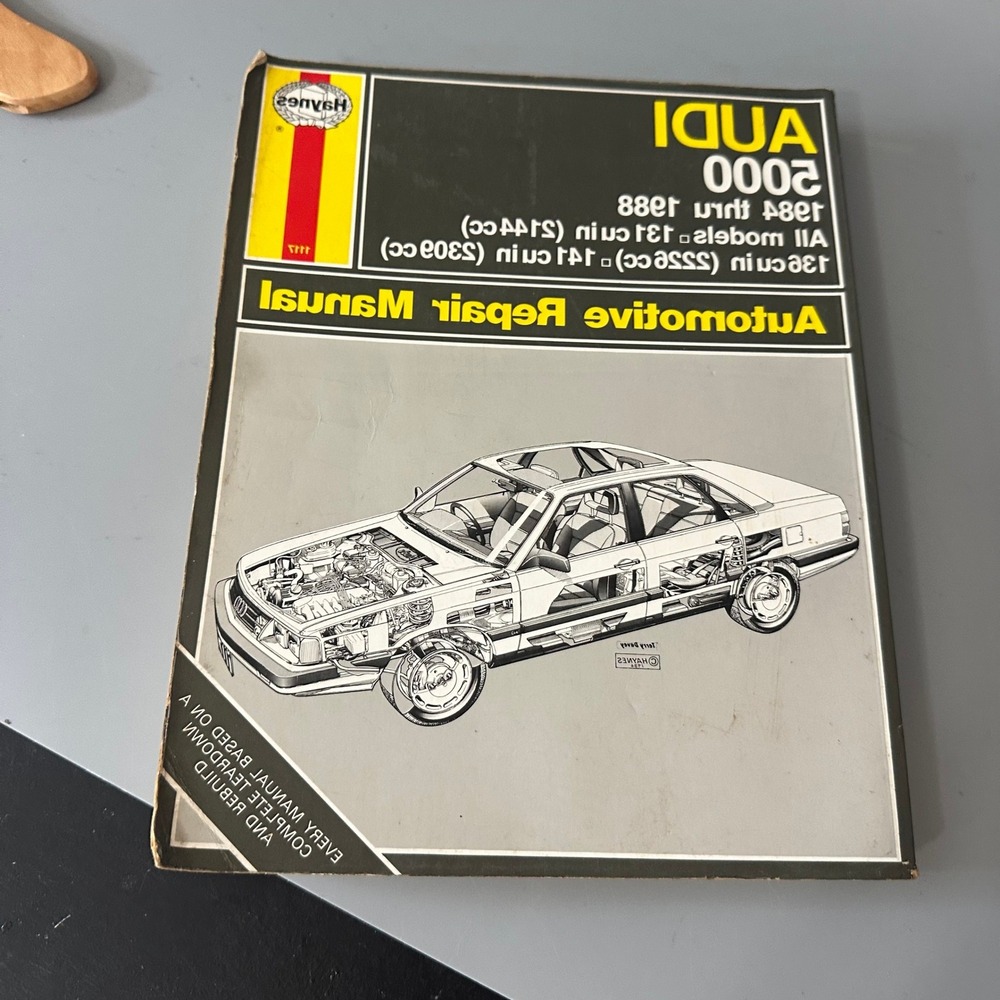 Haynes Audi 5000 1984-1988 Automotive Repair Manual All Models 1117 DIY Guide